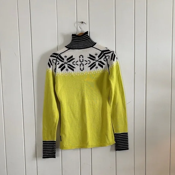 Obermeyer Lemon and Ebony Turtleneck Sweater - Picture 3 of 3